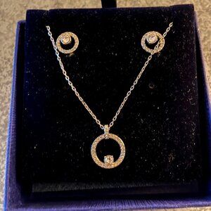 Swarovski earrings & necklace set